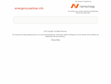 Tablet Screenshot of emergencycashloan.info